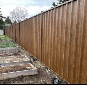 Image_20250319093059 Faux wood Metal fence